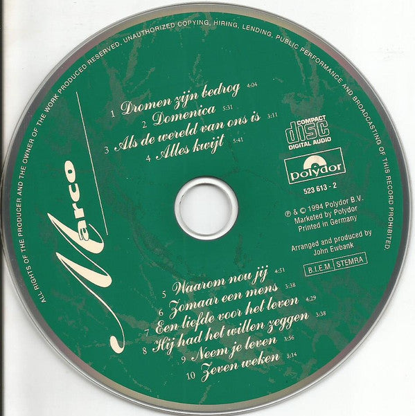 Marco Borsato : Marco (CD, Album)