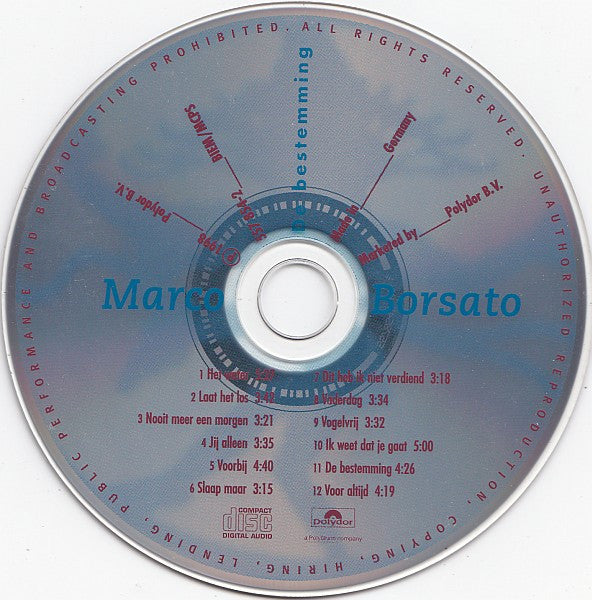 Marco Borsato : De Bestemming (CD, Album)