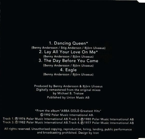 ABBA : Dancing Queen (CD, Maxi, RM)