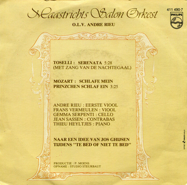 Maastrichts Salon Orkest : Serenade Van Toselli (7", Single)
