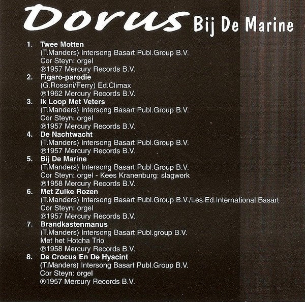 Dorus : Bij De Marine (CD, Comp, EDC)