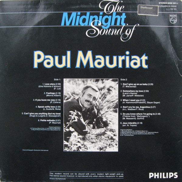 Paul Mauriat : The Midnight Sound Of Paul Mauriat (LP, Comp)