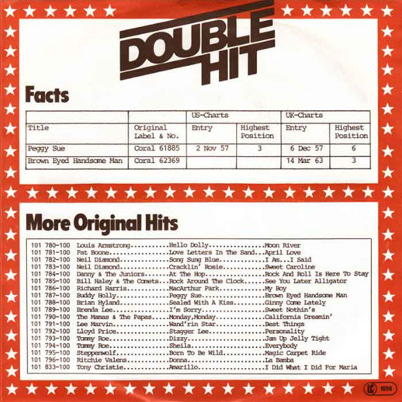 Buddy Holly : Peggy Sue / Brown Eyed Handsome Man (7")