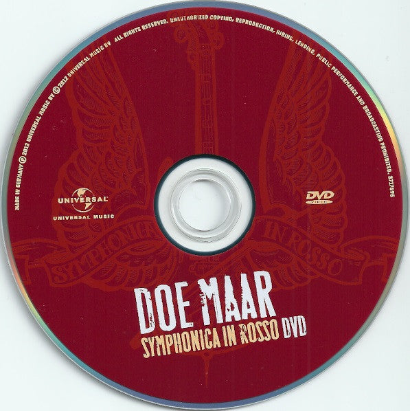 Doe Maar : Symphonica In Rosso (DVD, Album)