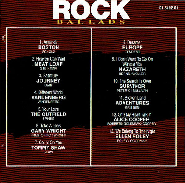 Various : Rock Ballads - Volume 4 (CD, Comp)