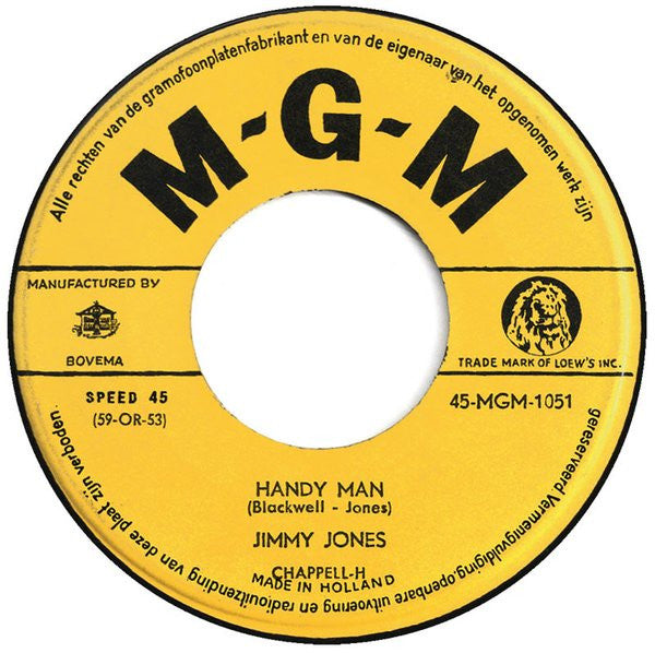 Jimmy Jones : Handy Man (7")