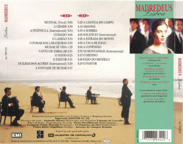 Madredeus : Lisboa (Concerto Gravado Ao Vivo No Coliseu Dos Recreios Em Lisboa) (2xCD, Album)