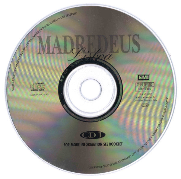 Madredeus : Lisboa (Concerto Gravado Ao Vivo No Coliseu Dos Recreios Em Lisboa) (2xCD, Album)