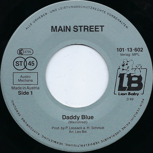 Mainstreet (3) : Daddy Blue (7", Single)