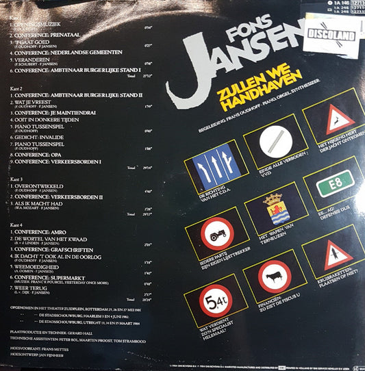 Fons Jansen : Zullen We Handhaven (2xLP, Gat)