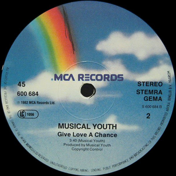 Musical Youth : Pass The Dutchie (Special 12" Club Version) (12")