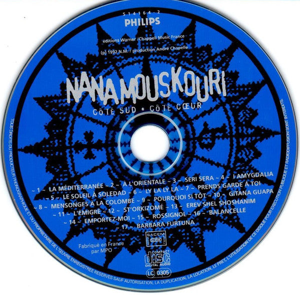 Nana Mouskouri : Côté Sud, Côté Cœur (CD, Album)