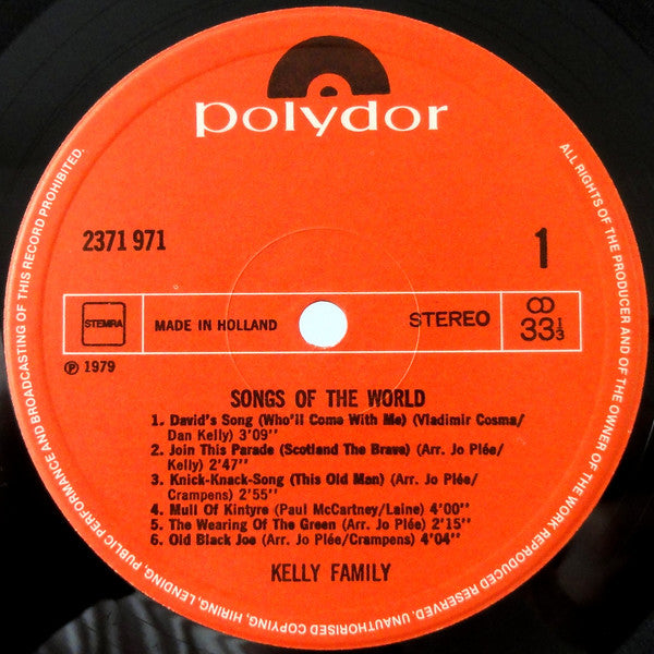 The Kelly Family : Songs Of The World (LP, Album)