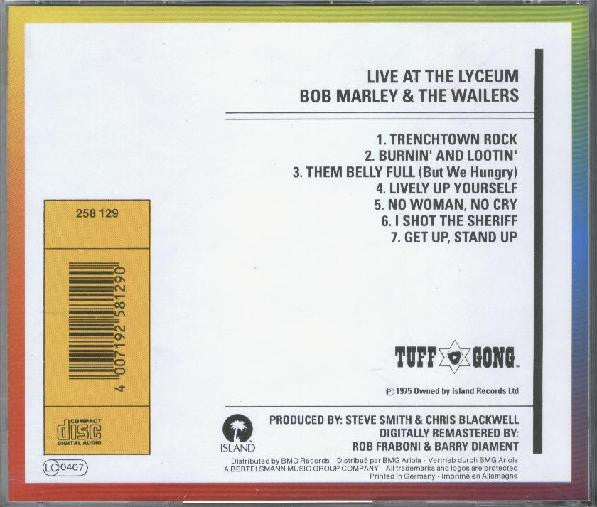 Bob Marley & The Wailers : Live! (CD, Album, RE, RM)