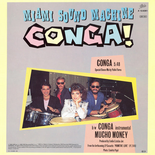 Miami Sound Machine : Conga! (Dance Mix) (12", Maxi)