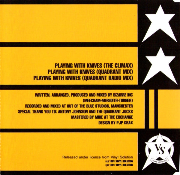Bizarre Inc : Playing With Knives (CD, Single)