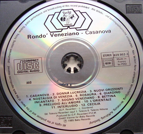 Rondò Veneziano : Casanova (CD, Album)