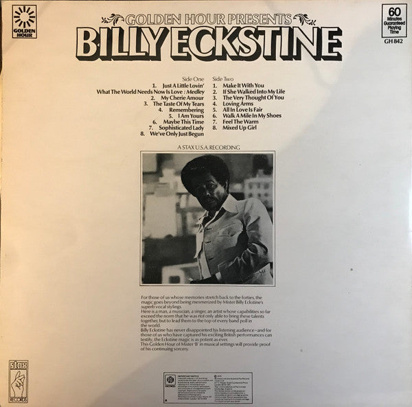 Billy Eckstine : The Golden Hour Presents (LP, Comp)