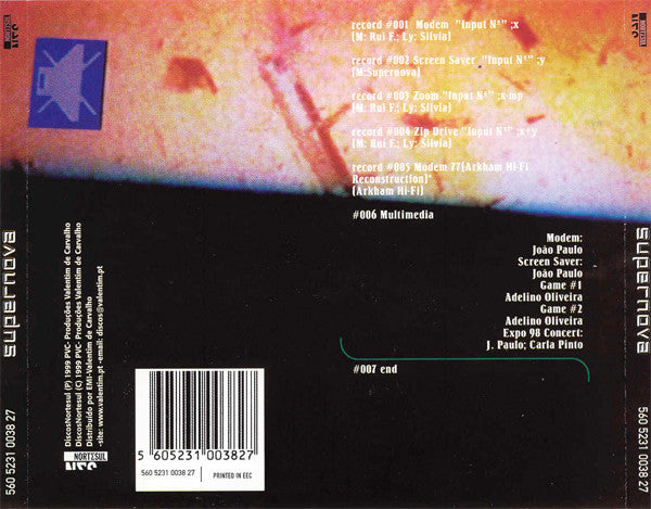 Supernova (2) : The Atari Series #1 (CD, EP, Enh)