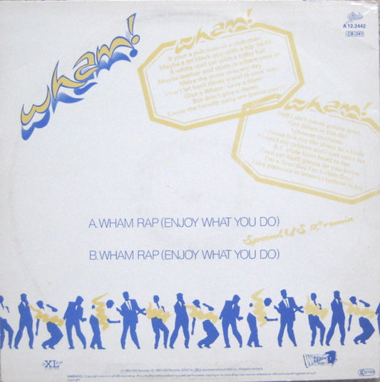 Wham! : Wham Rap (Enjoy What You Do) (Special US 12" Remix) (12")
