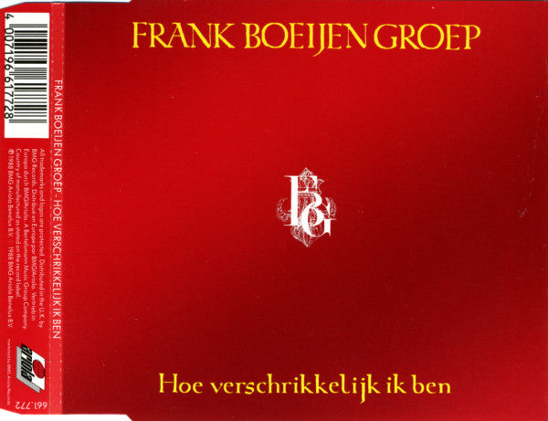 Frank Boeijen Groep : Hoe Verschrikkelijk Ik Ben (CD, Maxi)
