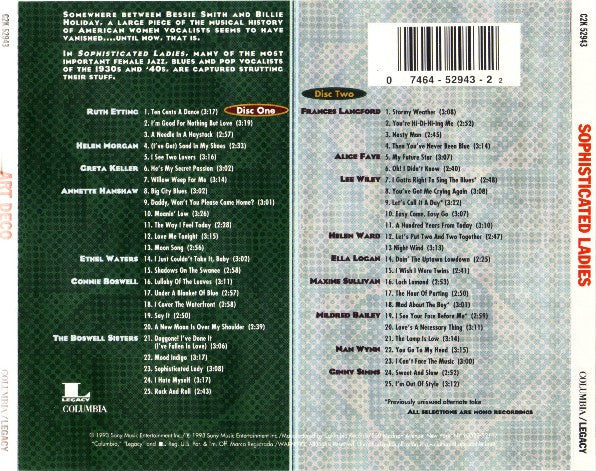 Various : Sophisticated Ladies (2xCD, Comp, Mono)