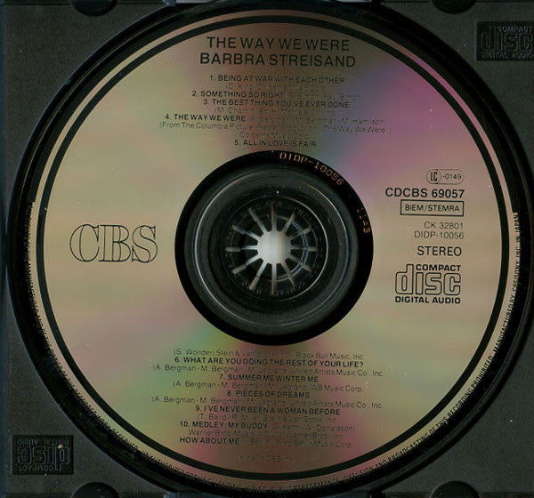 Barbra Streisand : The Way We Were (CD, Album, RE)