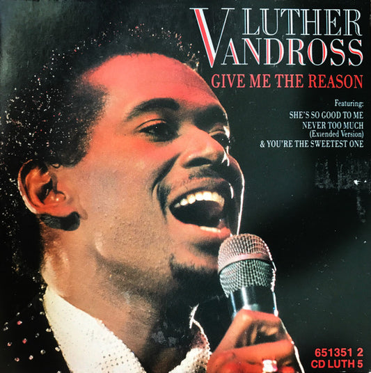 Luther Vandross : Give Me The Reason (CD, Single)