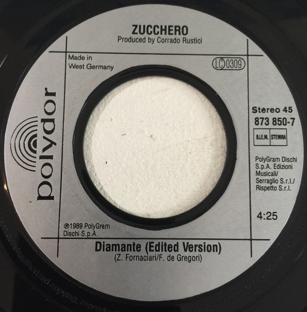 Zucchero : Diamante (7", Single)