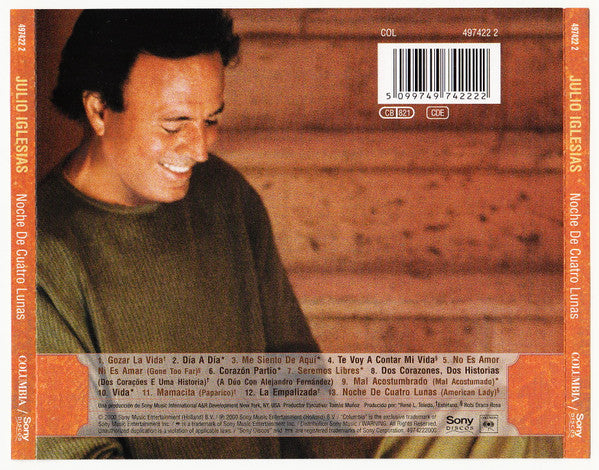 Julio Iglesias : Noche De Cuatro Lunas (CD, Album)
