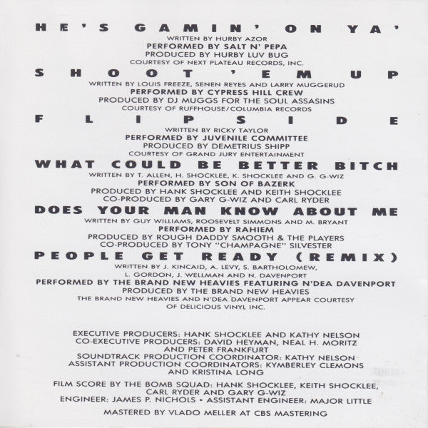 Various : Juice (Original Motion Picture Soundtrack) (CD, Comp)