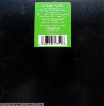 Jamie Foxx Feat. Kanye West : Extravaganza - Remixed (CD, Single, Promo)