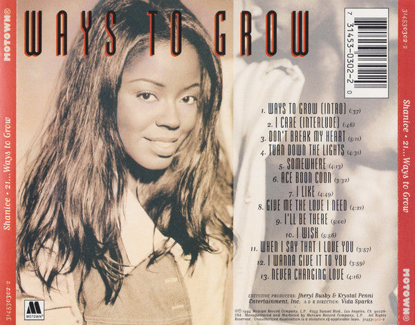Shanice : 21...Ways To Grow (CD, Album)