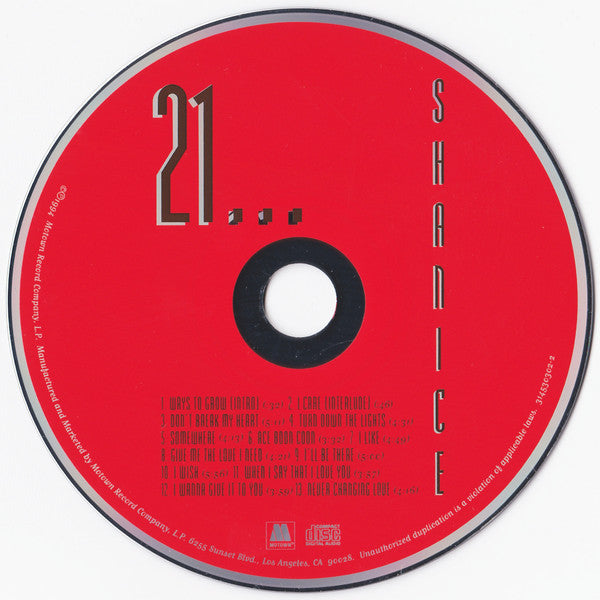 Shanice : 21...Ways To Grow (CD, Album)