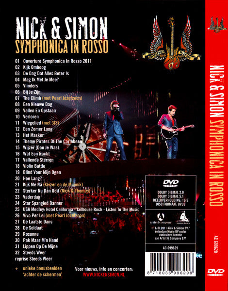 Nick & Simon : Symphonica In Rosso (DVD-V, PAL)