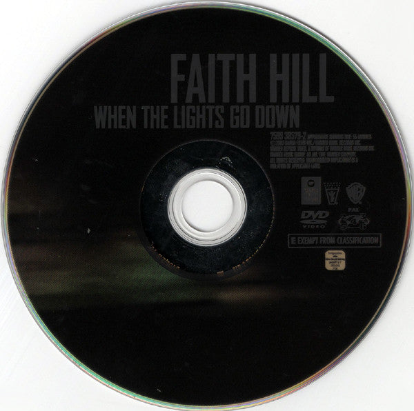 Faith Hill : When The Lights Go Down (DVD-V, PAL)