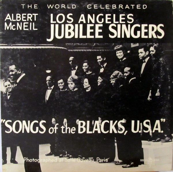 The Los Angeles Jubilee Singers : Songs Of The Blacks, U.S.A. (LP, Album)