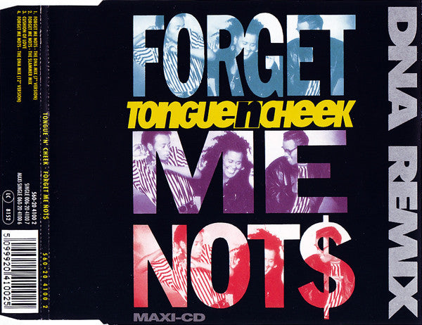 Tongue N Cheek : Forget Me Not$ (DNA Remix) (CD, Maxi)