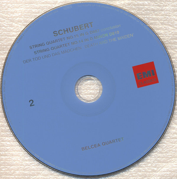 Franz Schubert, Belcea Quartet, Valentin Erben : String Quintet - String Quartets In G & D Minor "Death And The Maiden" (2xCD, Album)