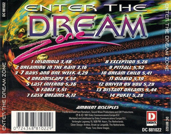 Ambient Disciples : Enter The Dream Zone (CD, Album)