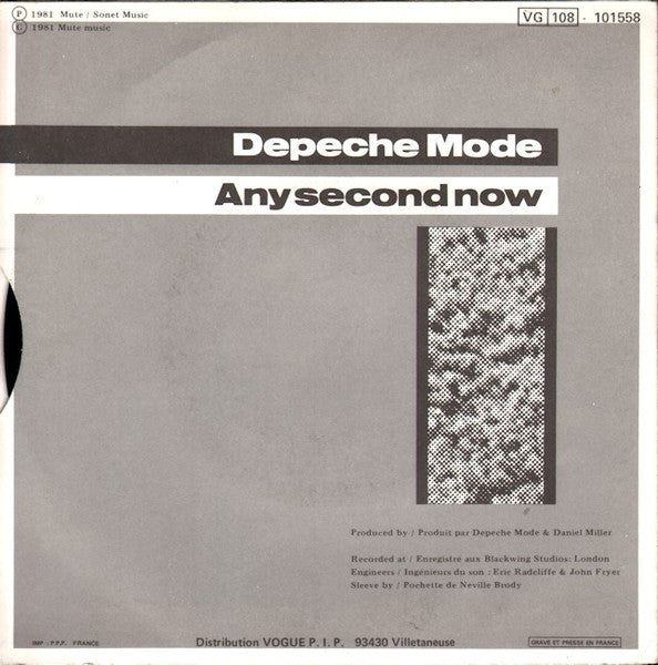 Depeche Mode : Just Can't Get Enough (7", Single, Pap)