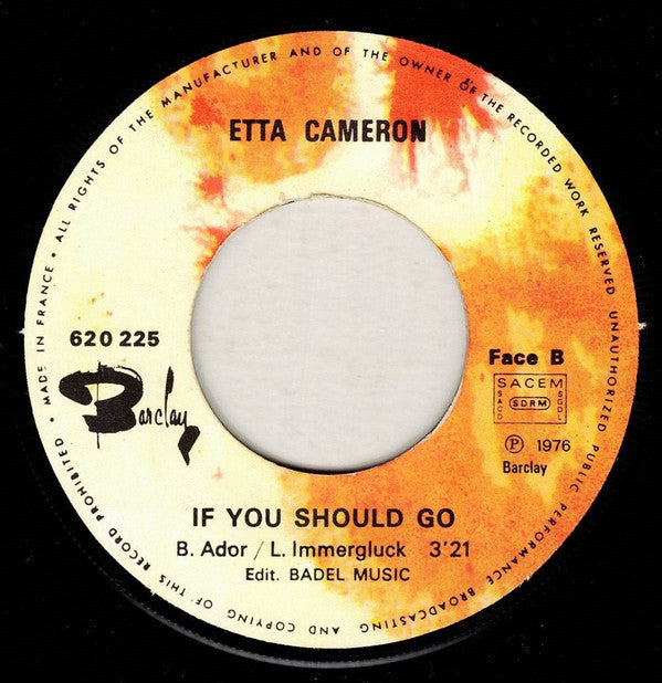 Etta Cameron : Wild Widow (7", Single)