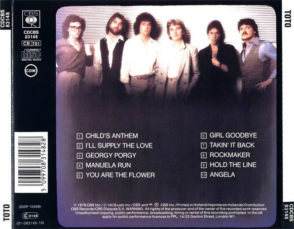 Toto : Toto (CD, Album, RE, RP)