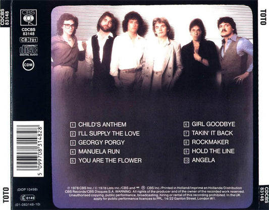 Toto : Toto (CD, Album, RE, RP)