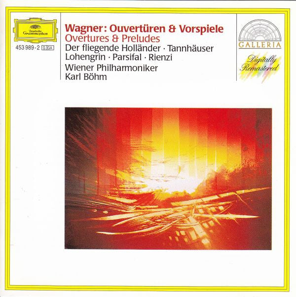 Richard Wagner : Wiener Philharmoniker, Karl Böhm : Ouvertüren & Vorspiele (Der Fliegende Holländer · Tannhäuser ·  Lohengrin · Parsifal · Rienzi)  (CD, Comp, RM)
