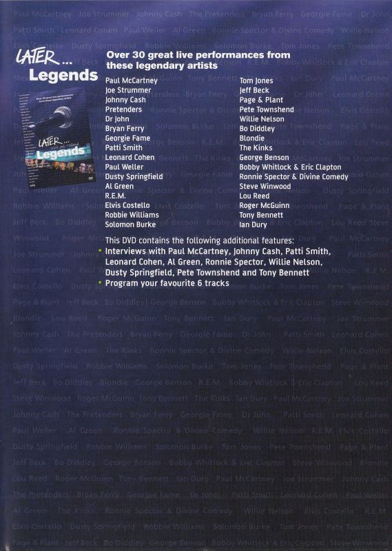 Various : Later... With Jools Holland - Party (DVD, PAL)