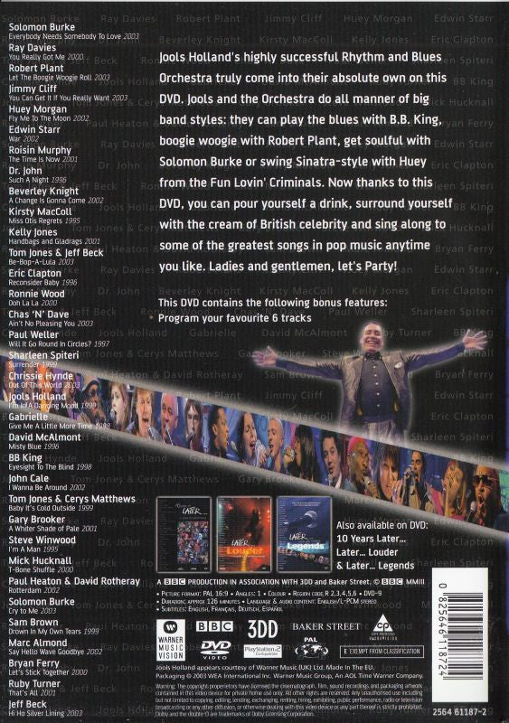 Various : Later... With Jools Holland - Party (DVD, PAL)