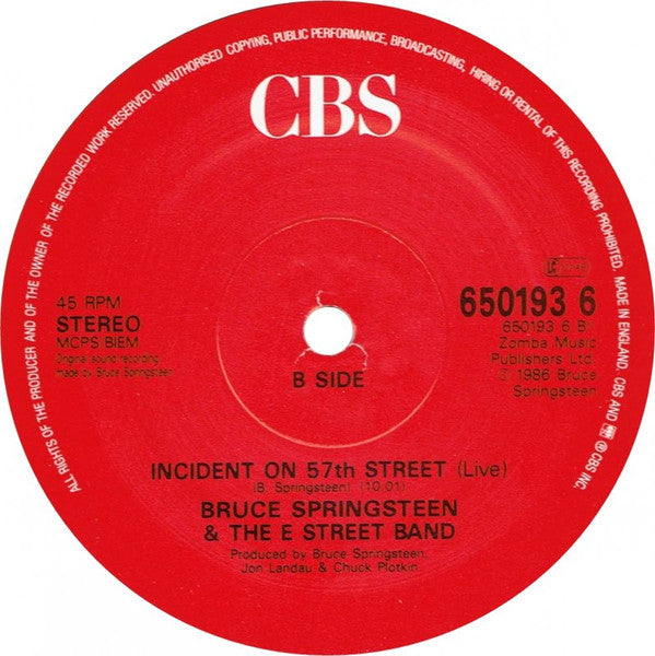 Bruce Springsteen & The E-Street Band : War (12", Single, Dam)