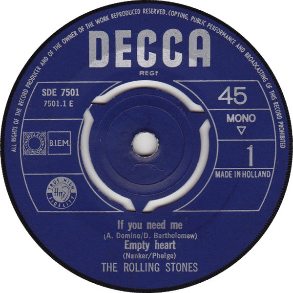 The Rolling Stones : If You Need Me (7", EP)