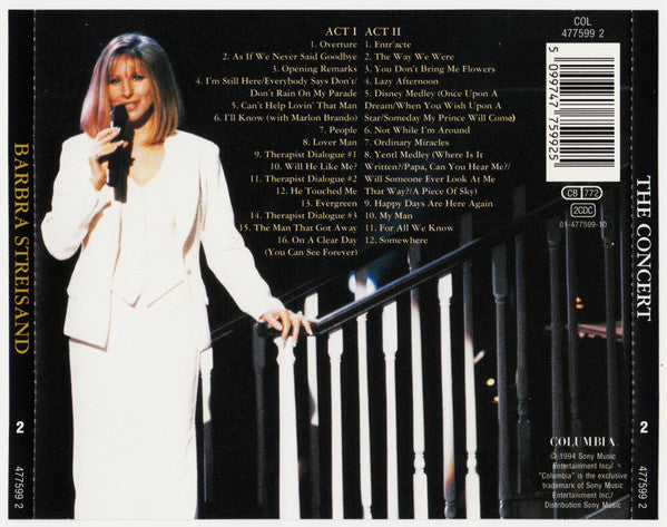 Barbra Streisand : The Concert (2xCD, Album)